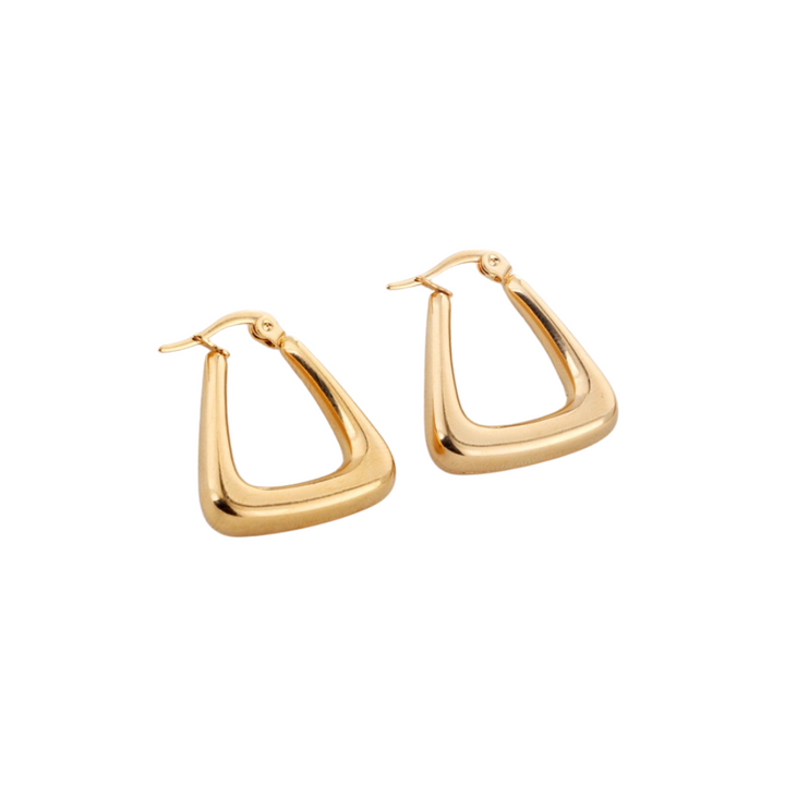 Trapezene Hoop Earring