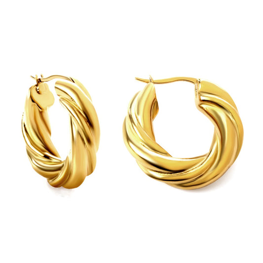 Sculpted Spiral Earring