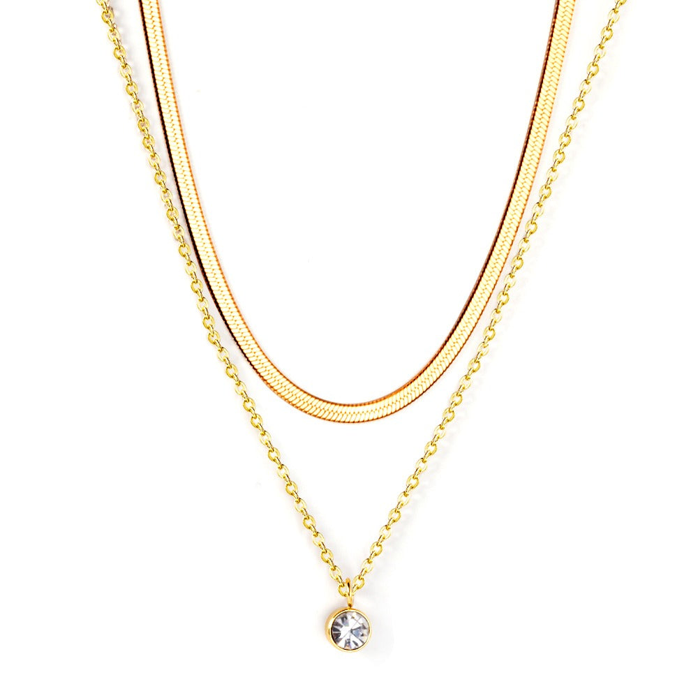 Solitaire Twist Necklace